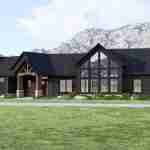 plan 580-1014 front view close-up rendering