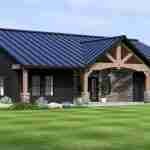 plan 580-1023 left angle front view rendering