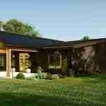 plan 580-1009 front angle view rendering