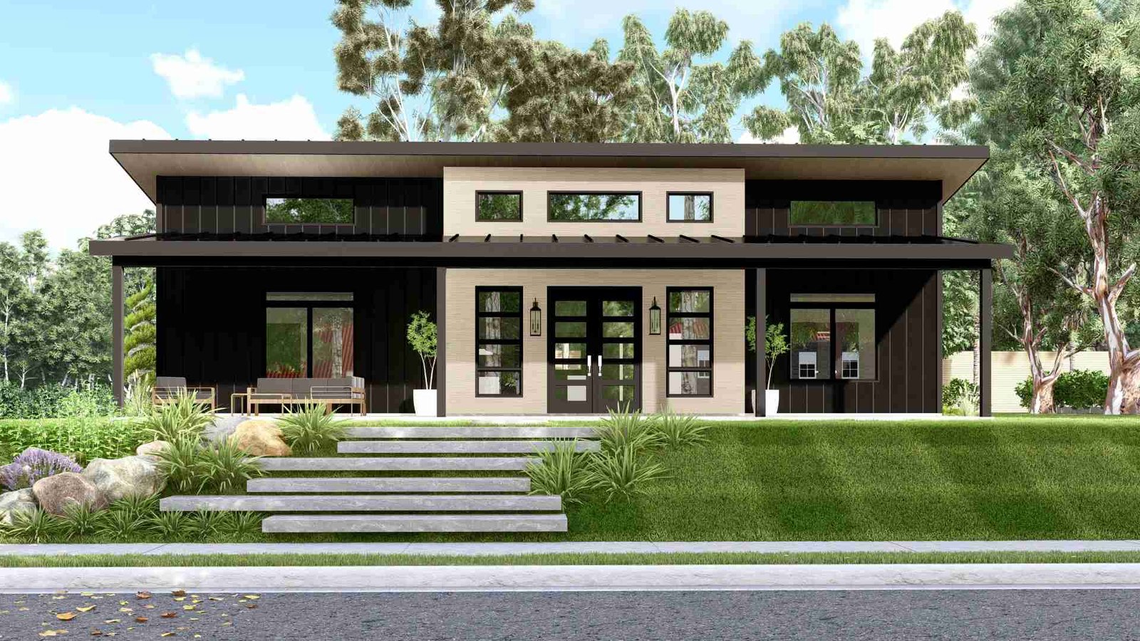 plan 580-1028 front view rendering