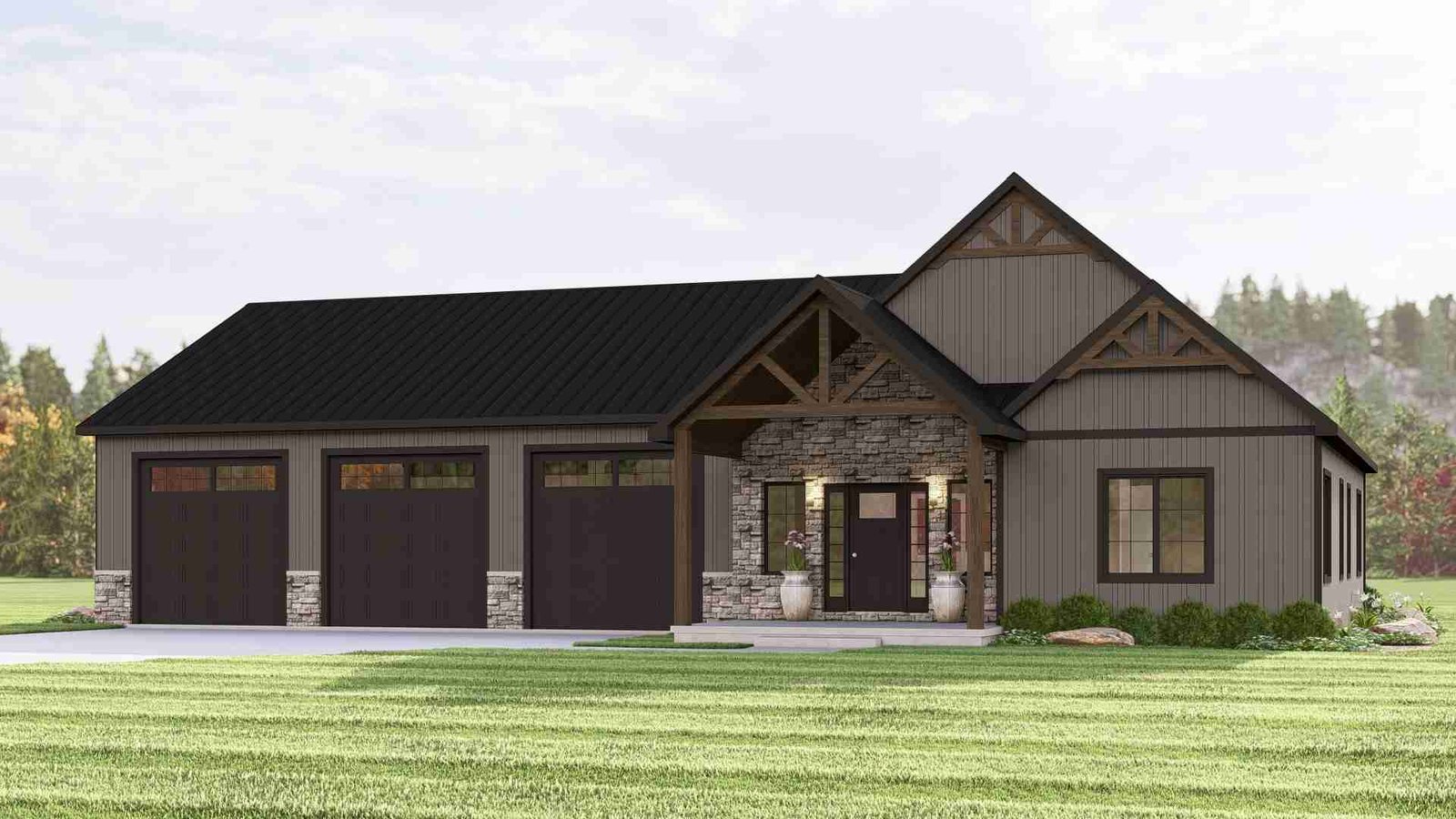 plan 580-1012 front view rendering