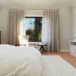 plan 580-1014 bedroom 1 side view rendering