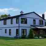 plan 580-1051 rear right angle view rendering