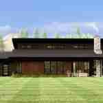 plan 580-1093 rear view rendering