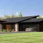 plan 580-1093 front right angle view rendering