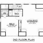 plan 580-1061 second level floor plan