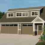 plan 580-1130 front view close-up rendering