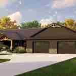 plan 580-1149 front right angle view rendering