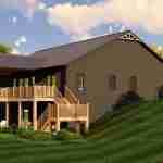 plan 580-1149 rear right angle rendering