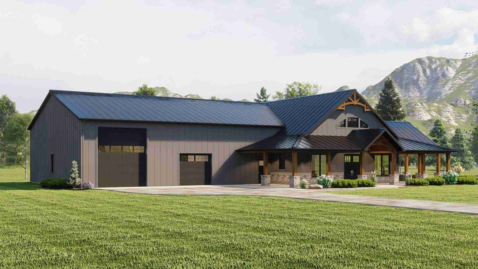 plan 580-1159 front left angle rendering