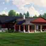 plan 580-1143 front right angle view rendering