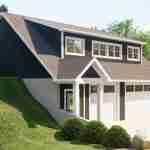 plan 580-1183 front left angle view rendering light