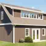 plan 580-1144 rear left angle view light rendering