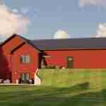 plan 580-1169 rear view rendering