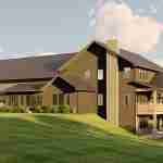 plan 580-1111 rear right angle view rendering