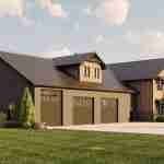 plan 580-1171 front left angle view rendering