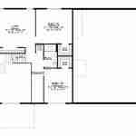 plan 580-1147 second level floor plan