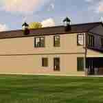 plan 580-1147 rear view rendering