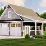 plan 580-1136 front view rendering