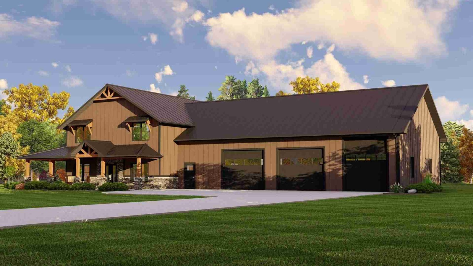 plan 580-1173 front view rendering