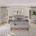 plan 580-1164 master bedroom rendering