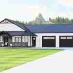 plan 580-1097 right angle front view rendering