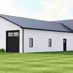 plan 580-1097 left angle rear view rendering