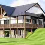 plan 580-1097 right angle right side view rendering