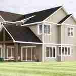 plan 580-1124 rear right angle view rendering