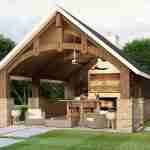 plan 580-1100 front right view rendering