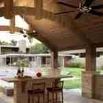 plan 580-1100 view toward pool rendering