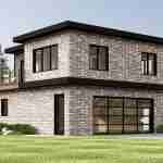 plan 580-1099 front left angle view rendering