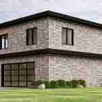 plan 580-1099 front right angle view rendering