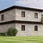 plan 580-1099 rear left angle view rendering