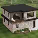 plan 580-1099 overhead view rendering