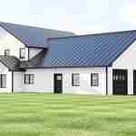 plan 580-1187 rear right angle view rendering