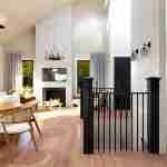 plan 580-1097 dining and living area rendering