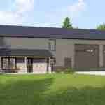 plan 580-1116 front left angle view rendering