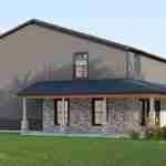 plan 580-1116 left side view rendering