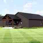 plan 580-1119 rear view right angle rendering