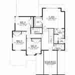plan 580-1124 second level floor plan