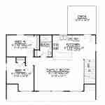 plan 580-1130 second level floor plan