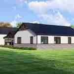 plan 580-1164 right side rendering