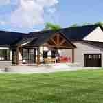 plan 580-1164 rear left angle rendering