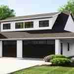 plan 580-1183 front view rendering dark
