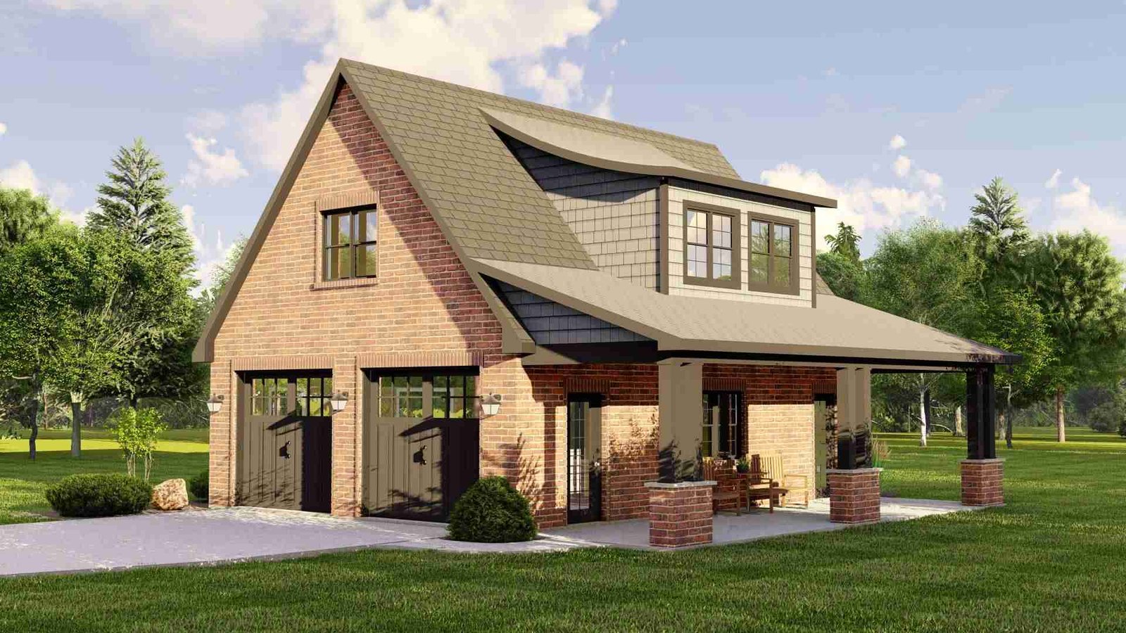 plan 580-1188 front view rendering