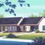 plan 770-0020 front view rendering