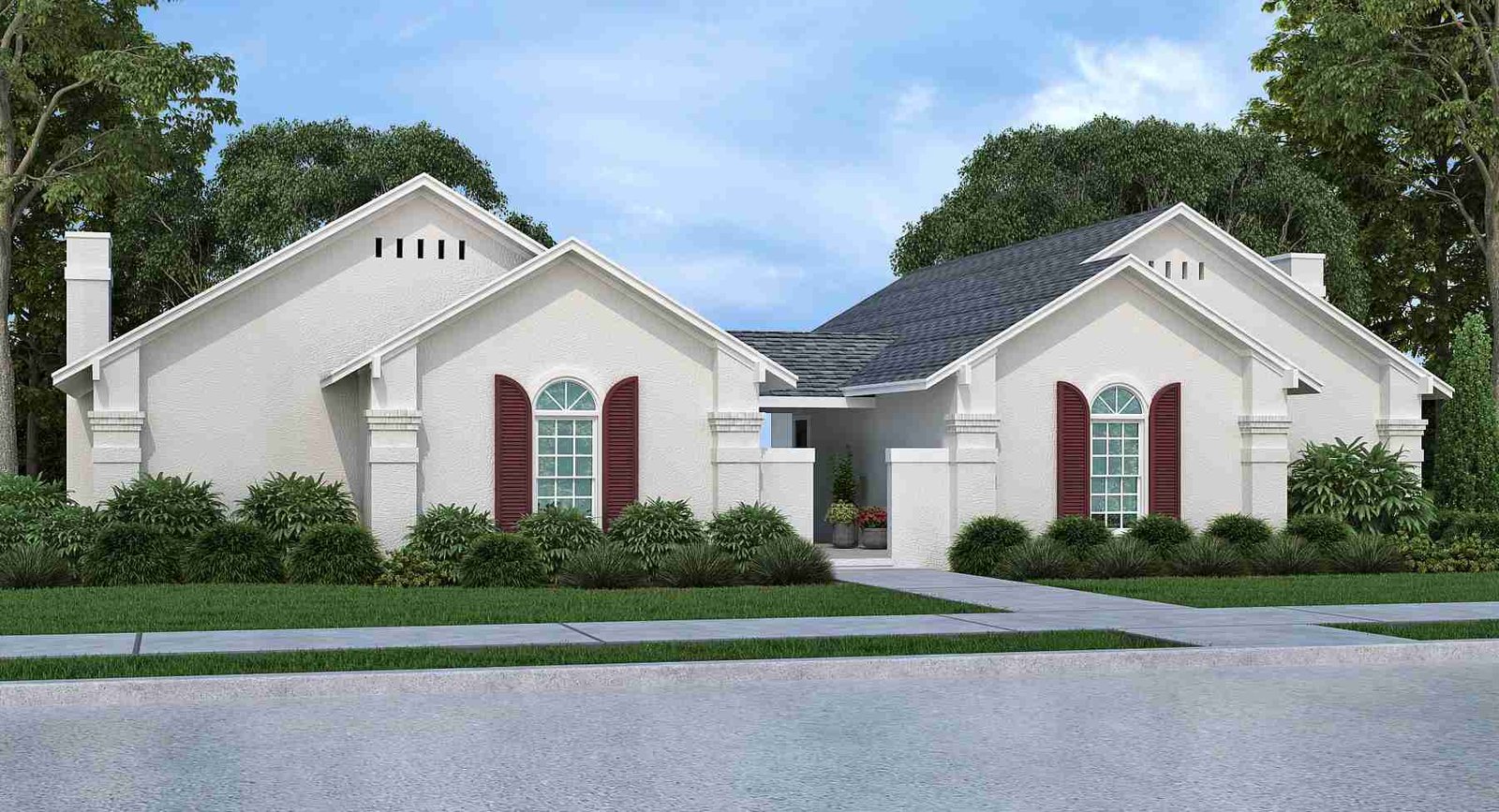 plan 770-0035 front view rendering