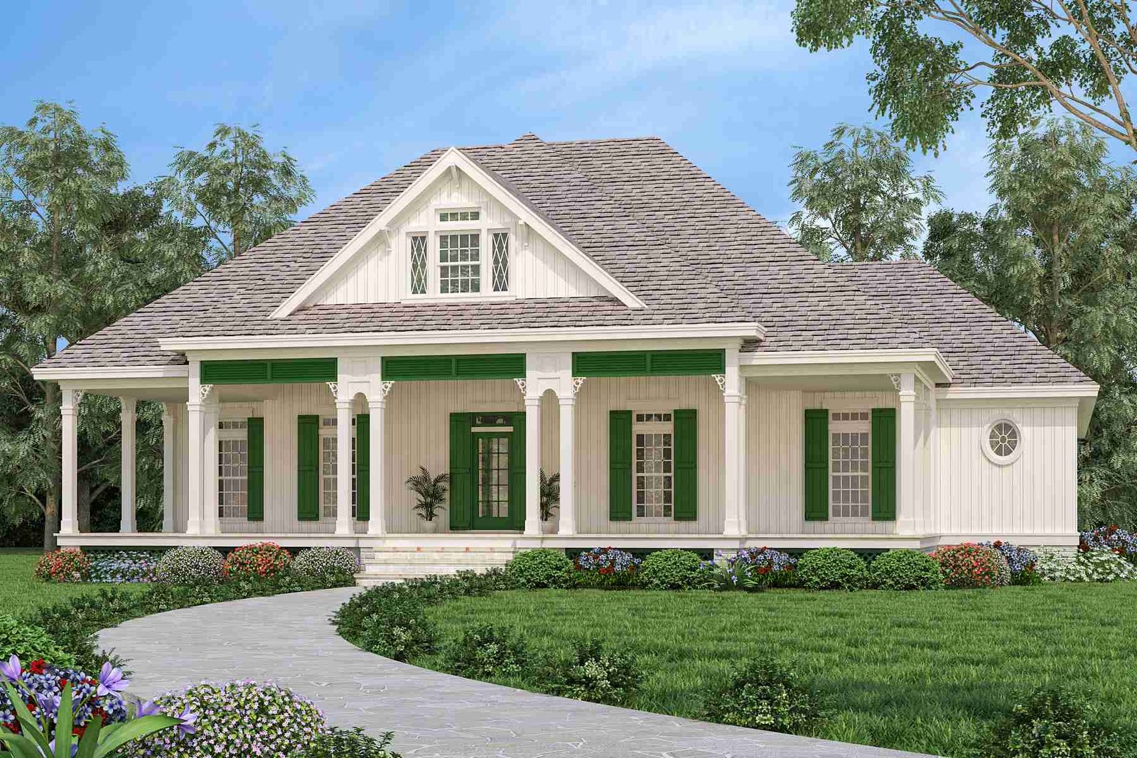 plan 770-0291 front view rendering