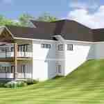 plan 580-1249 left side left angle rendering